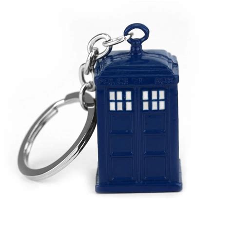 Mqchun Doctor Who Dalek Tardis Police Box Vintage Pendant Key Chain