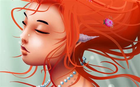 Wallpaper 1920x1200 Px Art Face Fantasy Females Girl Redheads