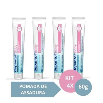 Melhor Pomada Para Assadura Grave - Kit com 4 Cremes Pomada de Assadura 60gr Cada - Bepantol - Creme ...