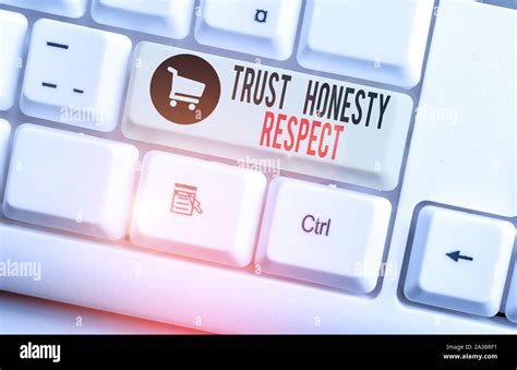 Handwriting Text Trust Honesty Respect Conceptual Photo Respectable