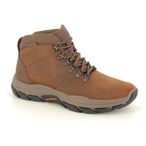 Skechers Respected Esmont Cdb Brown Mens Outdoor Walking Boots 204453