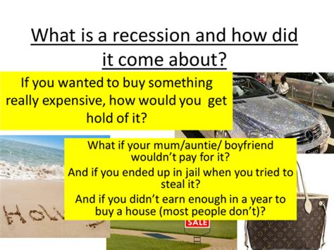 What Caused The Recession Teaching Resources