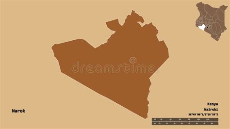 Narok County Republic of Kenya, Rift Valley Province Map Vector ...