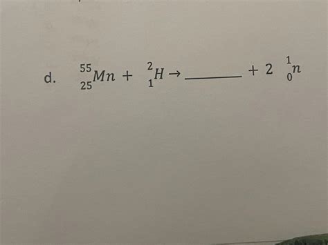 Complete The Following Nuclear Equation Brainly