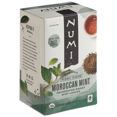 Numi Moroccan Mint Tea Numi Organic Moroccan Mint Tea Bags 18 Box