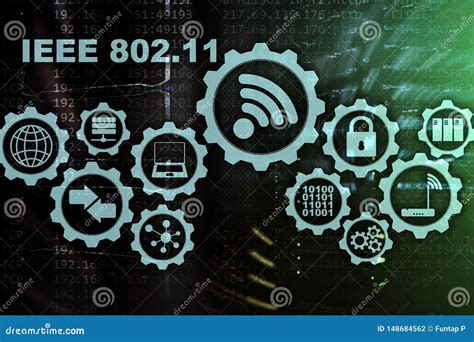 Concepto Inal Mbrico Ieee De La Transmisi N De Datos Fondo Del