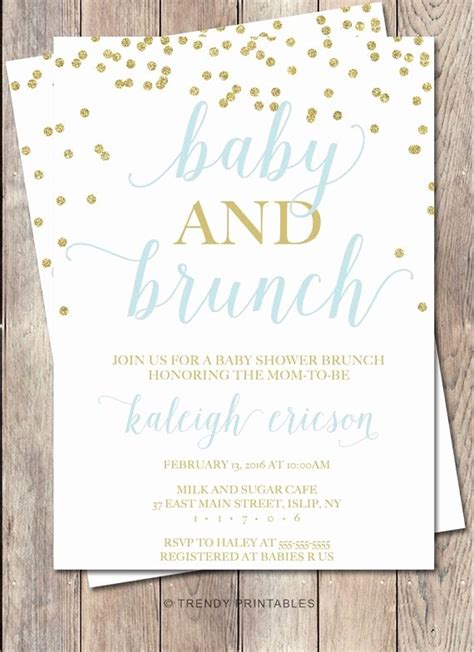 Baby Shower Brunch Invitation Wording