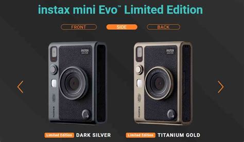 Fujifilm Instax Mini Evo Edisi Terbatas Kamera Polaroid Retro Dengan