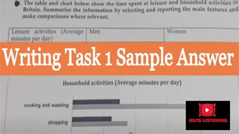 Ielts Writing Task 1 Academic Time Spent On Leisure Activities Ielts Writing Task 1 Bar Graph