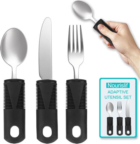 Amazon Adaptive Eating Utensils By Celley For Parkinson S