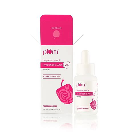 Plum 2 Hyaluronic Acid Serum With Bulgarian Rose 30 Ml Instant Hydration For Plump And Bouncy