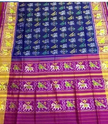 M Separate Blouse Piece Chanderi Silk Singal Ikkat Patola Saree