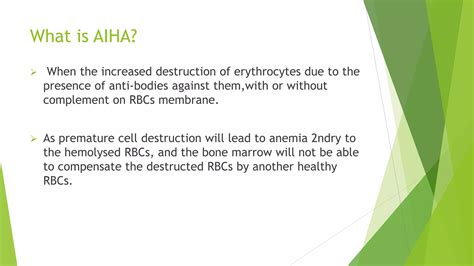 Autoimmune Hemolytic Anemia Aiha Ppt