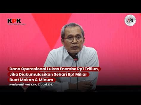 Dana Operasional Lukas Enembe Rp1 Triliun Akumulasi Sehari Rp1 Miliar