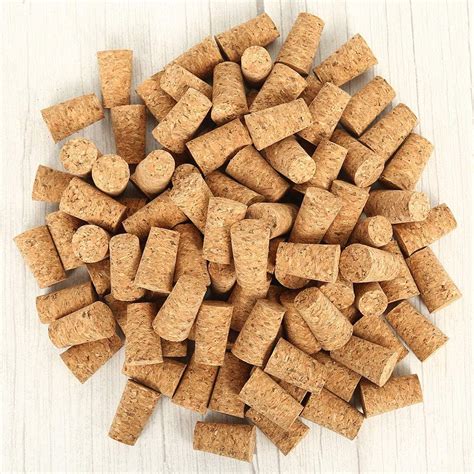 Pack Of 100 Wine Corks Natural Wooden Straight Round Cork Stopper