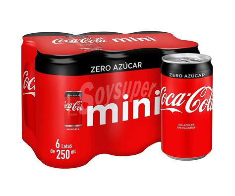 Coca Cola Zero Refresco De Cola Sin Az Car Pack Latas X Cl