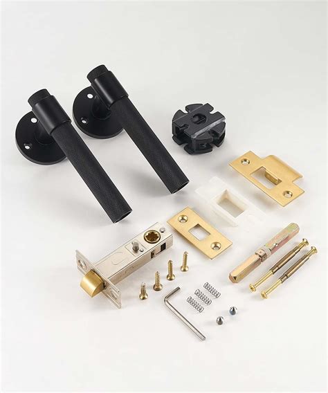 ECHELON Solid Brass Knurled Premium Door Lever Handle Set premium