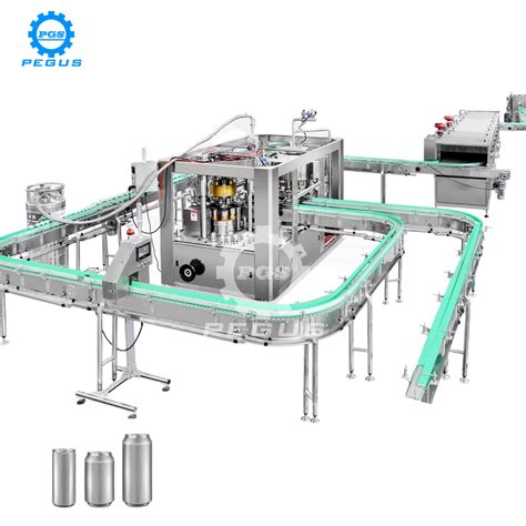 Automatic Beer Cans Rinser Filler And Seamer Beverage Can Filling