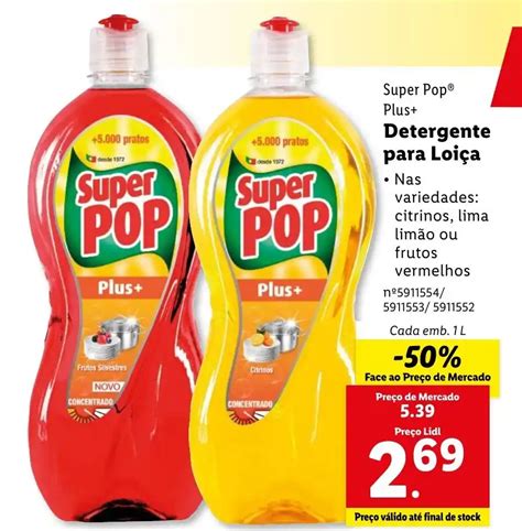 Promo O Super Pop Plus Detergente Para Loi A Cada Emb L Em Lidl