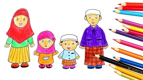 Kumpulan Gambar Kartun Keluarga Anak Tiga Himpun Kartun