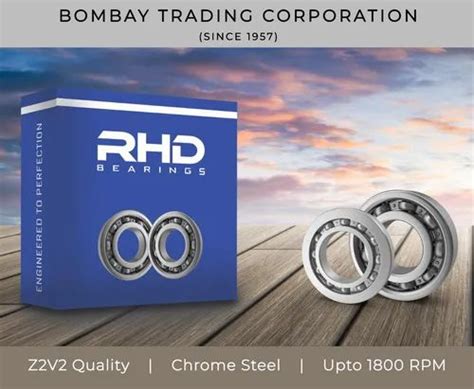 RHD 6004 ZZ, 6004 2RS Deep Groove Ball Bearing - Chrome Steel, Size ...
