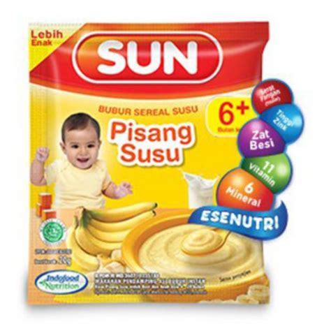 Jual Sun Bubur Bayi Pisang Sachet Gr Shopee Indonesia