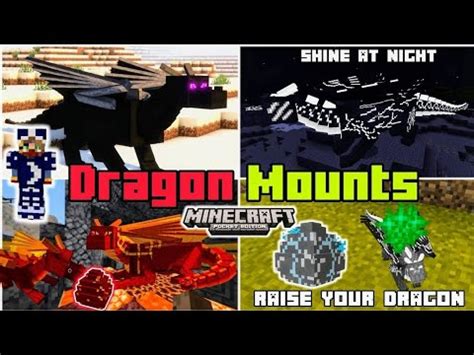 Dragon Mounts Addon For Bedrock Minecraft Pe Addons