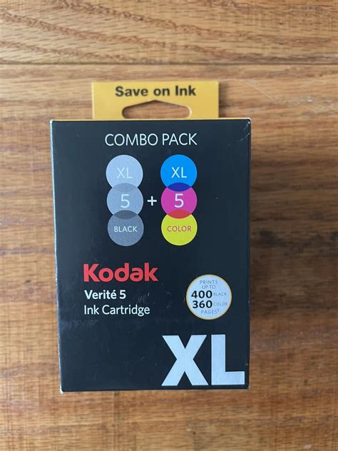 Kodak Verite Xl Combo Pack Ink Cartridge Black Color Xl Cartridge