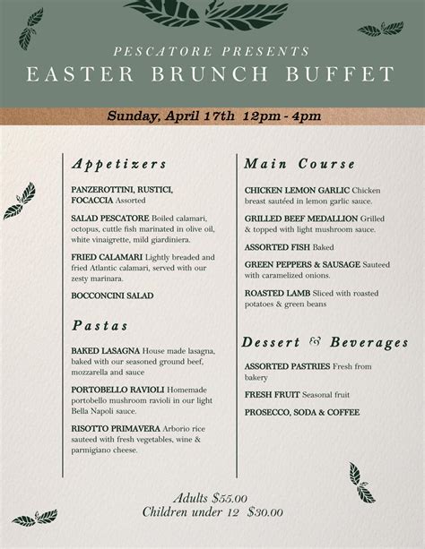 Easter Buffet 2024 - Jere Robina