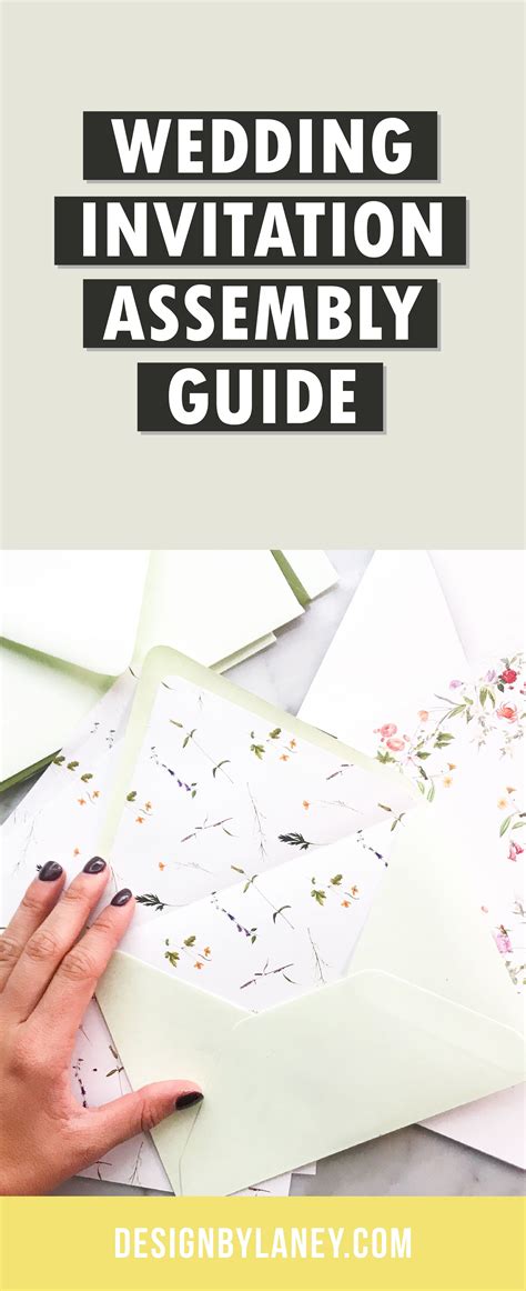 The Wedding Invitation Assembly Guide Teaches You How To Put Together