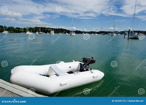 Rubber Inflatable Dinghy Boat Royalty Free Stock Photo Image 36245175