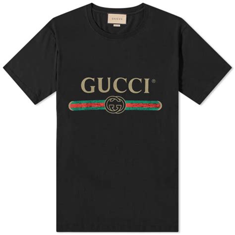 Gucci Fake Logo T Shirt Black Mrsorted