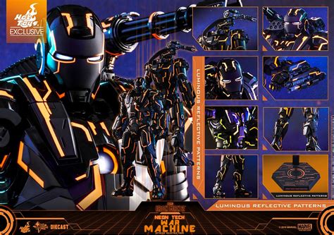 超炫砲的霓虹科技三度強襲 Hot Toys MMS D 鋼鐵人 霓虹科技戰爭機器 Neon Tech War Machine 比例人偶作品