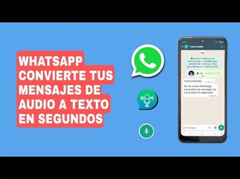 Como Convertir Mensajes De Audio A Texto En Whatsapp YouTube