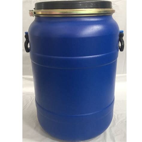 Om Blue Black 120 Ltr Hdpe Full Open Top Drums Capacity 65 67 L At Rs