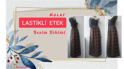 ÇOK KOLAY LASTİKLİ ETEK KESİM DİKİMİ LASTİKLİ YANDAN CEPLİ ETEK YouTube