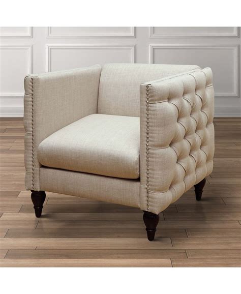 Furniture Of America Bently Contemporary Tufted Accent Chair Macy S