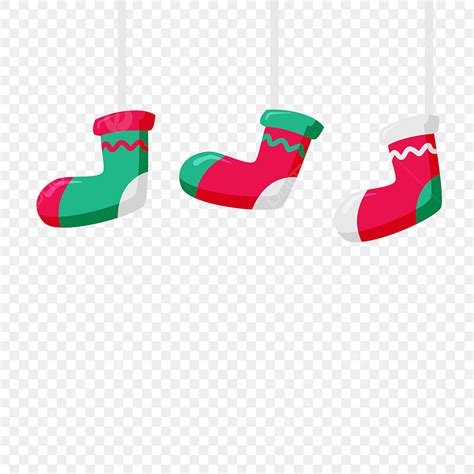 Sock Christmas Vector Design Images Vector Sock Hanging Christmas