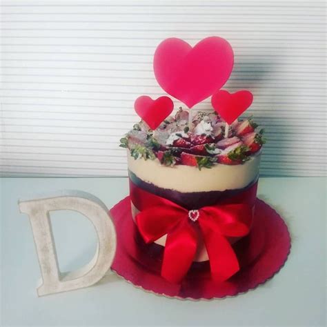 Naked Cake Red Velvet Recheio E Cobertura De Buttercream De Cream Cheese Food Desserts Cake