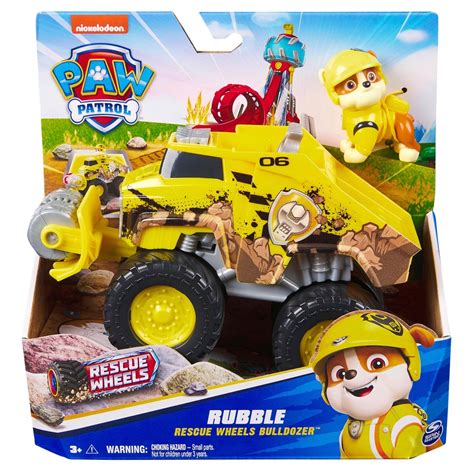 Paw Patrol Rescue Wheels Fahrzeug Rubble Smyths Toys Schweiz