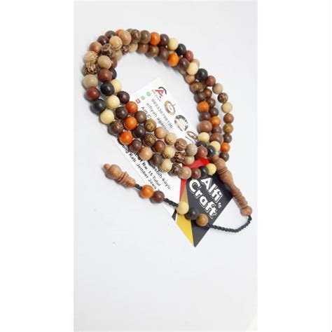 KAYU Lucky Wooden Tasbih Combination Of 11 Types Of Wood Diameter 6mm