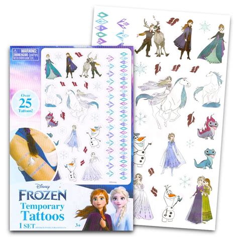 Disney Frozen Temporary Tattoos Set Pcs Savvi Official Merchandise