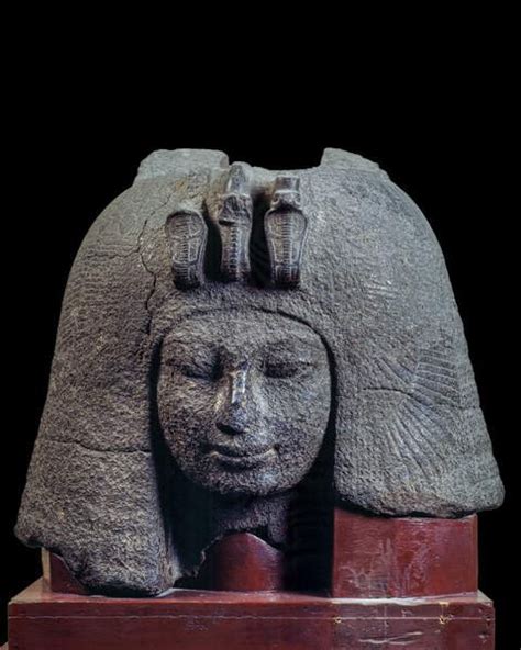 Granite Head of Queen Tiye, Granite - Egypt Museum