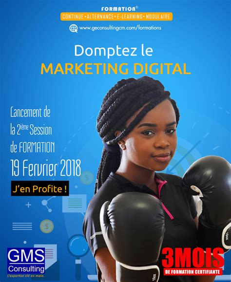 Affiche Marketing Digital Second 1 Cabinet GMS Consulting Ingenierie