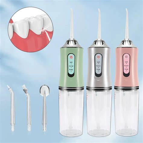 Port Til Dental Gua Flosser Irrigador Oral Usb Recarreg Vel Gua Jet