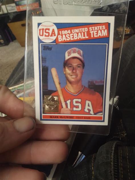 Mark McGwire 84 USA Baseball Team Ungraded 1985 Topps Tiffany