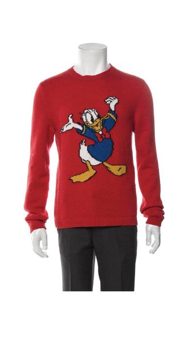 Gucci Gucci X Disney Donald Duck Red Wool Sweater Grailed