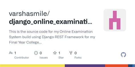 GitHub Varshasmile Django Online Examination System This Is The