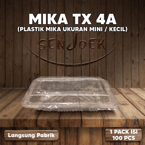 Jual Mika Kue A Isi Pcs Mika Kue Ukuran X Isi Pcs Mika Box