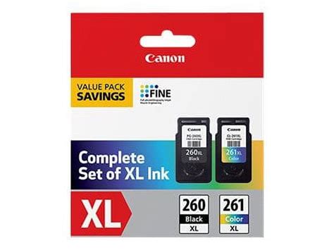 Mejores Ofertas E Historial De Precios De Canon Pg 260xlcl 261xl Value